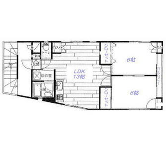 東京都足立区本木北町 賃貸マンション 2LDK