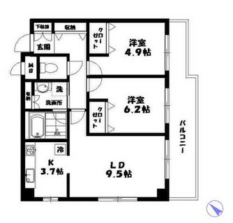 東京都足立区本木北町 賃貸マンション 2LDK