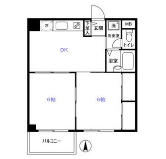 東京都足立区東和５丁目 賃貸マンション 2DK