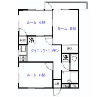 東京都足立区椿２丁目 賃貸マンション 3DK