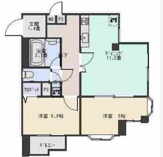 東京都足立区千住東１丁目 賃貸マンション 2DK