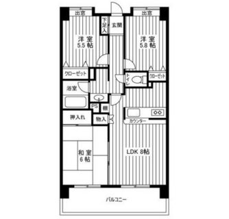 東京都足立区六月１丁目 賃貸マンション 3LDK