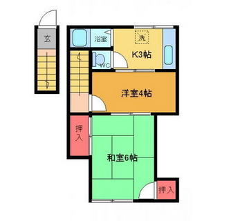 東京都足立区千住大川町 賃貸アパート 2K