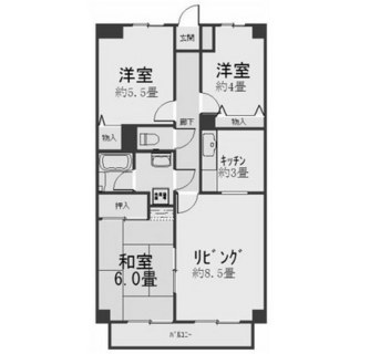 東京都足立区東綾瀬１丁目 賃貸マンション 3LDK