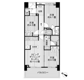 東京都足立区梅田２丁目 賃貸マンション 3LDK