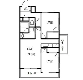 東京都足立区千住河原町 賃貸マンション 2LDK