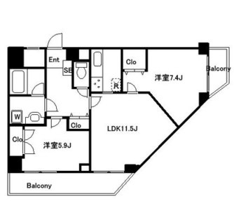 東京都足立区千住橋戸町 賃貸マンション 2LDK