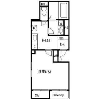 東京都足立区千住龍田町 賃貸マンション 1K